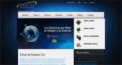 Desktop Screenshot of e-tech.com.pa